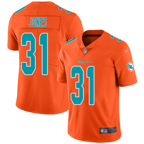Nike Miami Dolphins #31 Byron Jones Orange Youth Stitched NFL Limited Inverted Legend Jersey